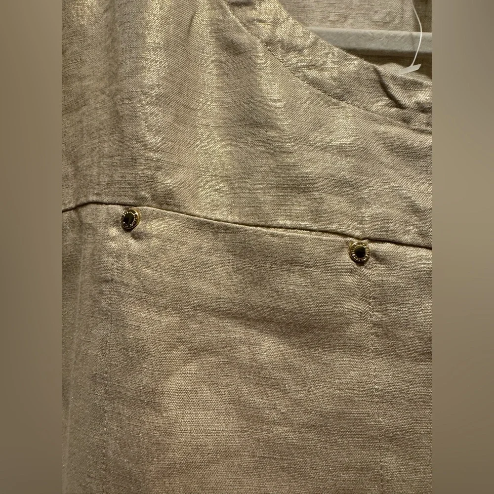 Ellen Tracy Gold Short Sleeve Women's Top Size S - Picture 12 of 15
